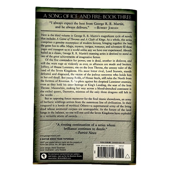 A STORM OF SWORDS by George R.R. Martin 📚 Game of Thrones Paperback Book - Picture 4 of 8